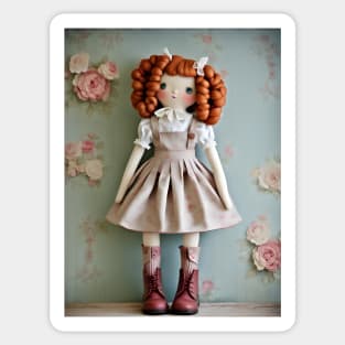 Vintage Doll Collection Redhead Clarissa Sticker